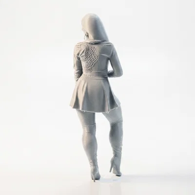 Tượng Nữ Trùm Đầu Smiley Lady - Mô hình in 3D nghệ thuật