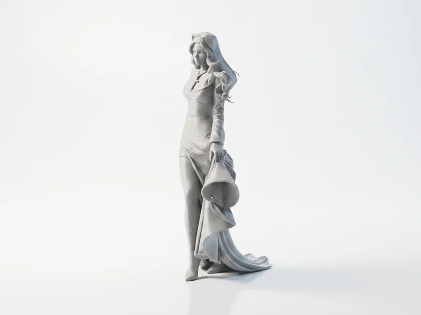 Tượng Nữ Tu Thanh Thoát (Slim Nun) - Mô hình in 3D tôn giáo - Image 1