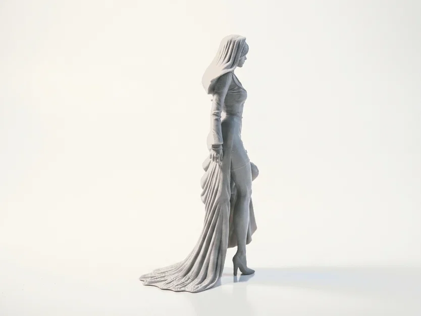 Tượng Nữ Tu Thanh Thoát (Slim Nun) - Mô hình in 3D tôn giáo - Image 3