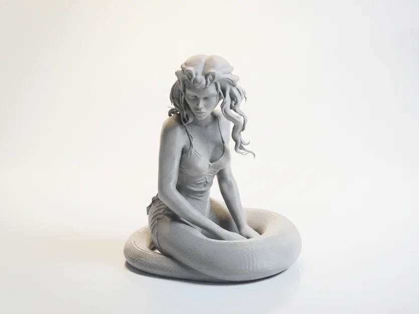 Mô hình 3D Nàng Rắn Fantasy (Snake Girl Figurine) in 3D - Image 1