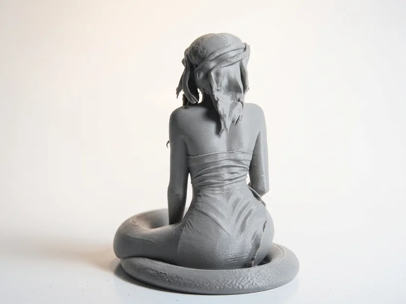 Mô hình 3D Nàng Rắn Fantasy (Snake Girl Figurine) in 3D - Image 3
