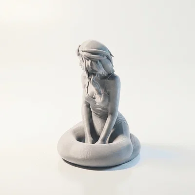 Mô hình 3D Nàng Rắn Fantasy (Snake Girl Figurine) in 3D