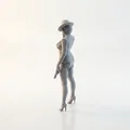 Mô hình 3D Quý cô Hút thuốc - Tượng phái nữ nghệ thuật - Thumbnail 4