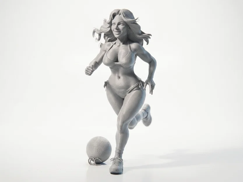 Mô hình 3D Nữ Vận Động Viên Bóng Đá (Soccer Babe) - Image 1