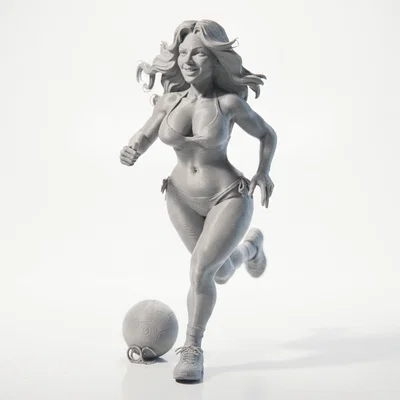Mô hình 3D Nữ Vận Động Viên Bóng Đá (Soccer Babe)