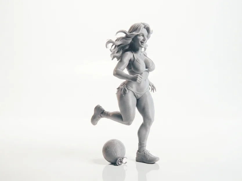 Mô hình 3D Nữ Vận Động Viên Bóng Đá (Soccer Babe) - Image 2