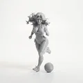Mô Hình Nữ Vận Động Viên Bóng Đá In 3D Sống Động - Thumbnail 1