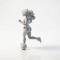 Mô Hình Nữ Vận Động Viên Bóng Đá In 3D Sống Động - Thumbnail 4
