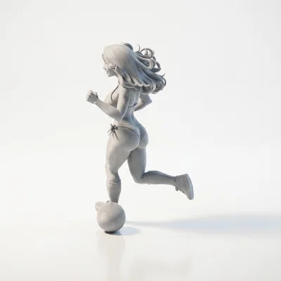 Mô Hình Nữ Vận Động Viên Bóng Đá In 3D Sống Động