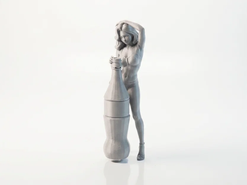 Mô hình 3D Soda Lady Figurine - Tượng nữ nghệ thuật in 3D - Image 1