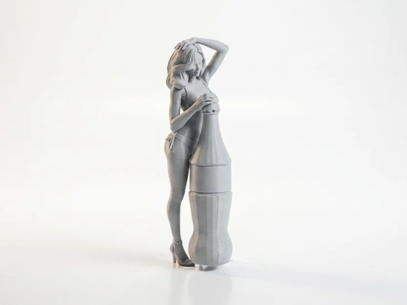 Mô hình 3D Soda Lady Figurine - Tượng nữ nghệ thuật in 3D - Image 2