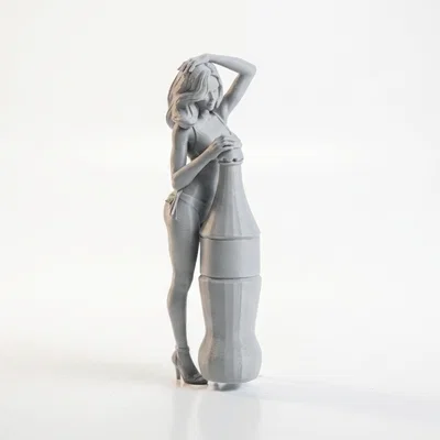 Mô hình 3D Soda Lady Figurine - Tượng nữ nghệ thuật in 3D