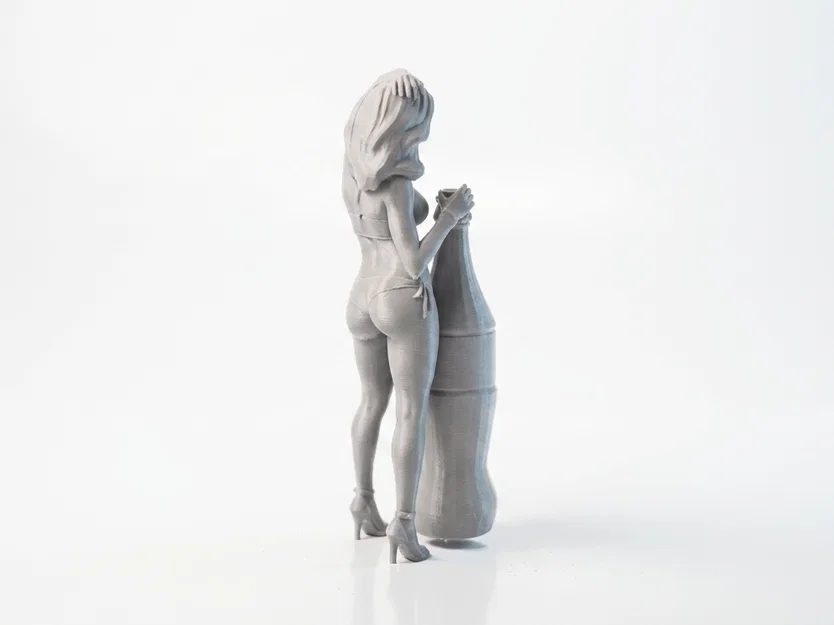 Mô hình 3D Soda Lady Figurine - Tượng nữ nghệ thuật in 3D - Image 3