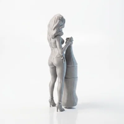 Mô hình 3D Soda Lady Figurine - Tượng nữ nghệ thuật in 3D