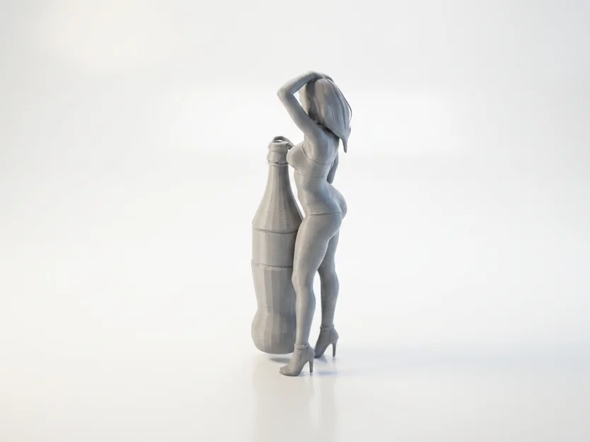 Mô hình 3D Soda Lady Figurine - Tượng nữ nghệ thuật in 3D - Image 4