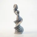 Spiral Lady - Mô hình tượng nghệ thuật nữ dạng xoắn ốc 3D - Thumbnail 3