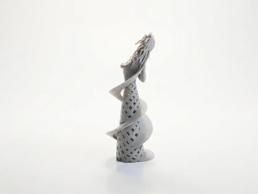 Spiral Lady - Mô hình tượng nghệ thuật nữ dạng xoắn ốc 3D - Image 4
