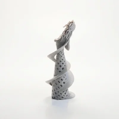 Spiral Lady - Mô hình tượng nghệ thuật nữ dạng xoắn ốc 3D