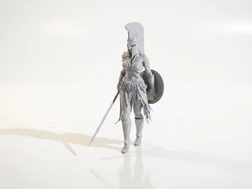 Mô hình Nữ chiến binh Spartan 3D chất lượng cao - Image 1