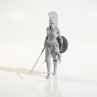 Mô hình Nữ chiến binh Spartan 3D chất lượng cao