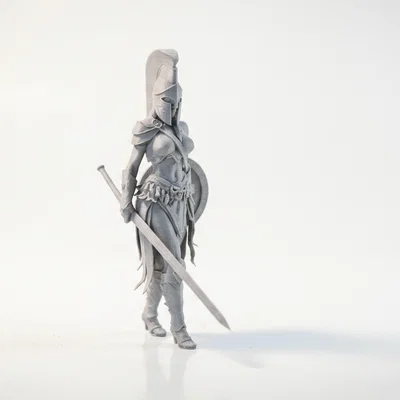 Mô hình Nữ chiến binh Spartan 3D chất lượng cao
