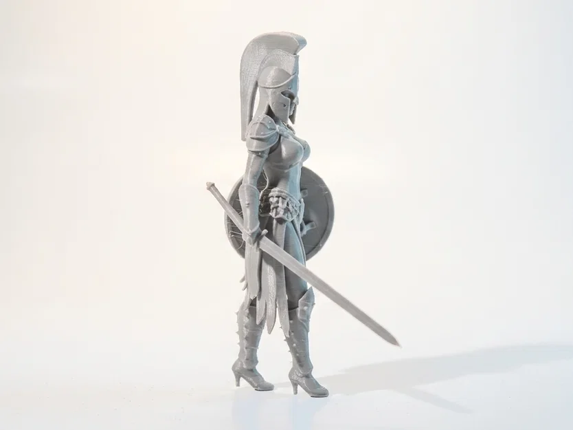Mô hình Nữ chiến binh Spartan 3D chất lượng cao - Image 3