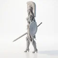 Mô hình Nữ chiến binh Spartan 3D chất lượng cao - Thumbnail 4