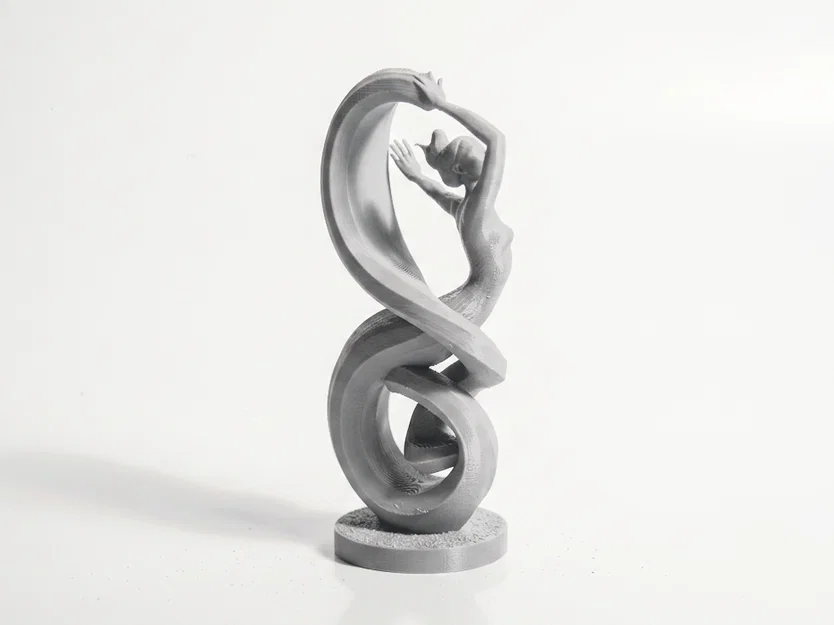 Tượng Điêu Khắc Spiral Lady – Mẫu Hình Người Thanh Lịch In 3D - Image 3