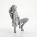 Mô hình tượng nữ ngồi xổm in 3D (Squatting Female Figurine) - Thumbnail 2