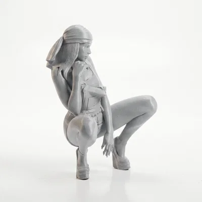 Mô hình tượng nữ ngồi xổm in 3D (Squatting Female Figurine)