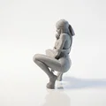 Mô hình tượng nữ ngồi xổm in 3D (Squatting Female Figurine) - Thumbnail 4