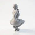 Mô hình tượng nữ ngồi xổm (Squatting Figure) có thể in 3D - Thumbnail 3