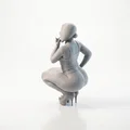 Mô hình tượng nữ ngồi xổm (Squatting Figure) có thể in 3D - Thumbnail 4