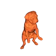 Mô hình 3D chú chó Pug (Mops) chân thực - File in STL