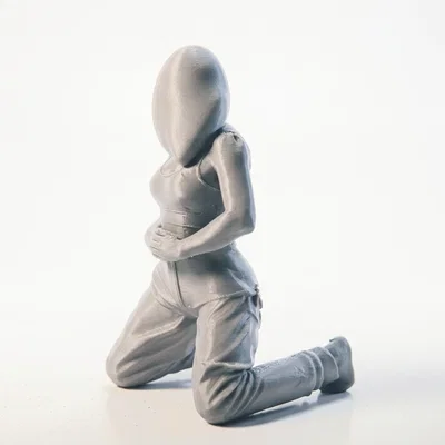 Mô hình Nữ nhân vật Ngồi xổm in 3D (STL)