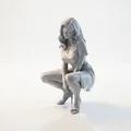 Mô hình 3D tượng nữ giới Squatting Lady - Thumbnail 1