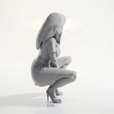 Mô hình 3D tượng nữ giới Squatting Lady