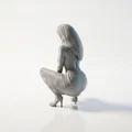 Mô hình 3D tượng nữ giới Squatting Lady - Thumbnail 4