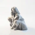 Mô hình tượng nữ ngồi xổm - File 3D in ấn chi tiết - Thumbnail 1