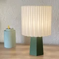 Đèn bàn hiện đại – Chao đèn xếp ly với đế đa giác - Thumbnail 1
