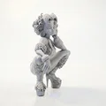Mô hình tượng nữ ngồi xổm - File in 3D nghệ thuật - Thumbnail 2