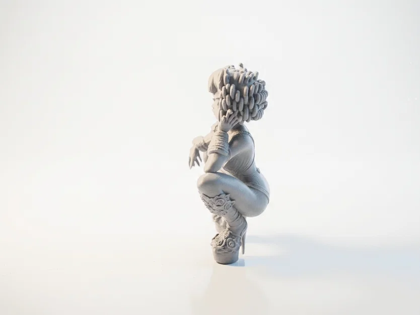 Mô hình tượng nữ ngồi xổm - File in 3D nghệ thuật - Image 4