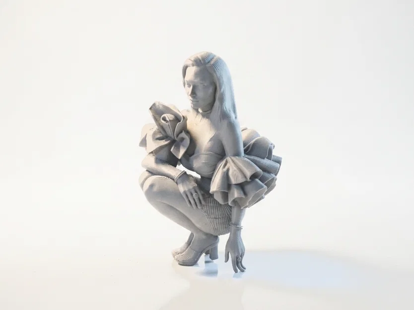 Tượng Nữ Điêu Khắc Thanh Lịch - Mẫu In 3D Độc Đáo - Image 1