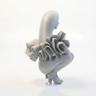 Tượng Nữ Điêu Khắc Thanh Lịch - Mẫu In 3D Độc Đáo