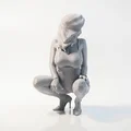 Mô hình tượng nữ ngồi xổm 3D có thể in được - Thumbnail 3