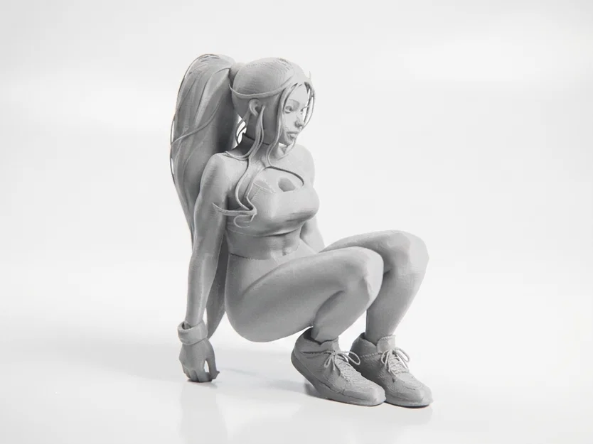Mô hình tượng nữ nhân vật Squatting Lady in 3D - Image 2