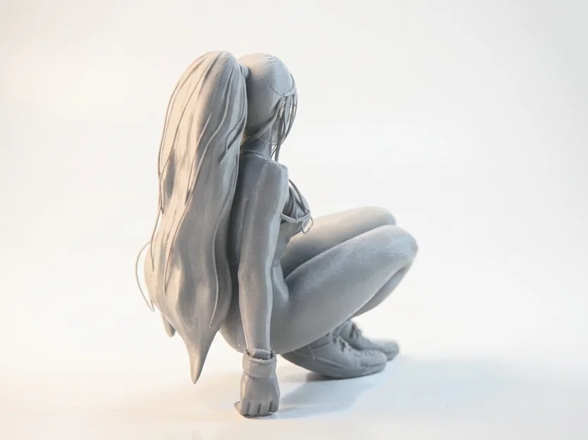Mô hình tượng nữ nhân vật Squatting Lady in 3D - Image 3