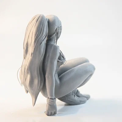 Mô hình tượng nữ nhân vật Squatting Lady in 3D
