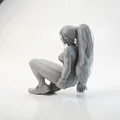 Mô hình tượng nữ nhân vật Squatting Lady in 3D - Thumbnail 4