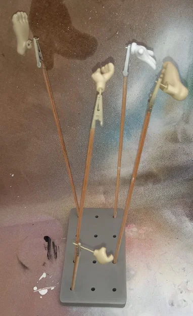 Đế Cắm Mô Hình Sơn Airbrush Đơn Giản - Phụ Kiện Hỗ Trợ In 3D - Image 1